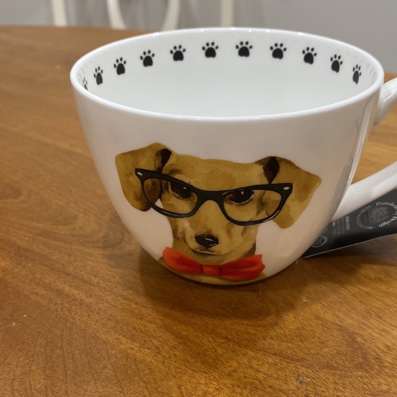 NWT.  Portobello by Design, 16oz., bone china, “Doxie” mug. - Picture 2 of 8